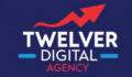 twelver digital logo with abstract growth arrow icon